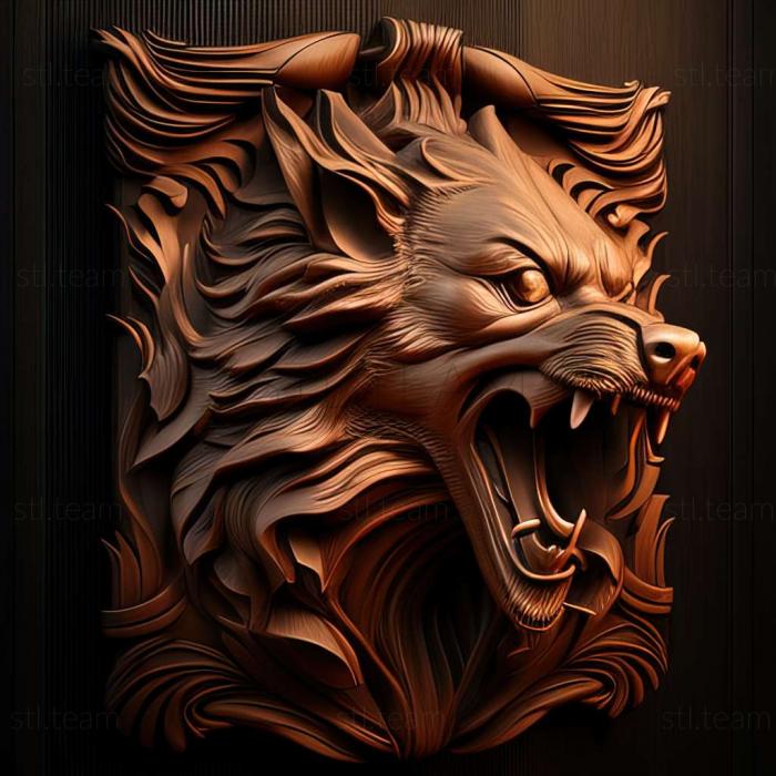 Animals werewolf 3d model